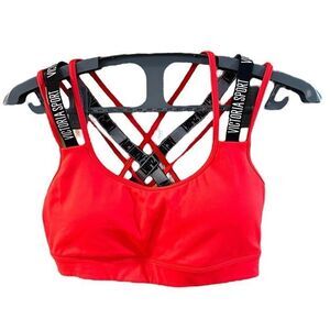 VICTORIA’S SECRET VICTORIA SPORT VSX Women’s Red Black Incredible Multi-Strap Ba